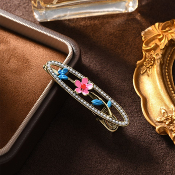 Muylinda clips de păr cu formă de cioc de rață, stil retro, aliaj de zinc