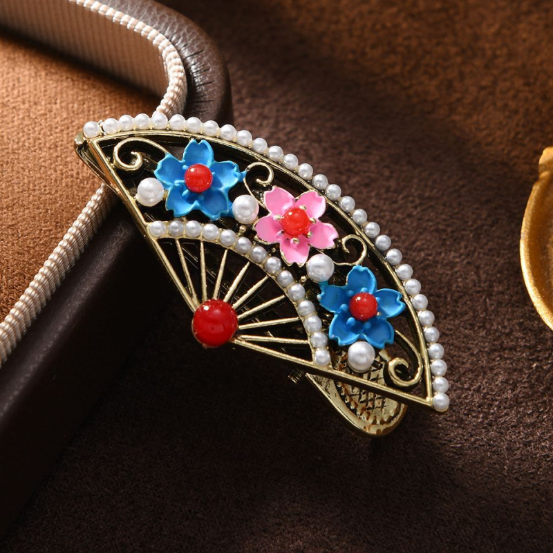 Muylinda clips de păr cu formă de cioc de rață, stil retro, aliaj de zinc