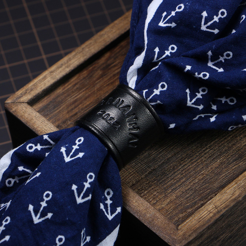 Cataramă din piele pentru eșarfă pătrată – Unisex, Material Cortex, Primăvara 2023