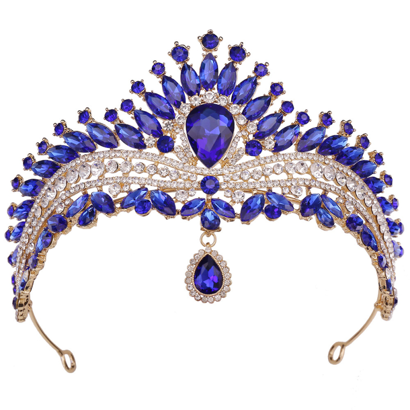 Nevjesta tiara, Korejski stil, Oblik krune, Kristalni ukras, Elektroplatiranje