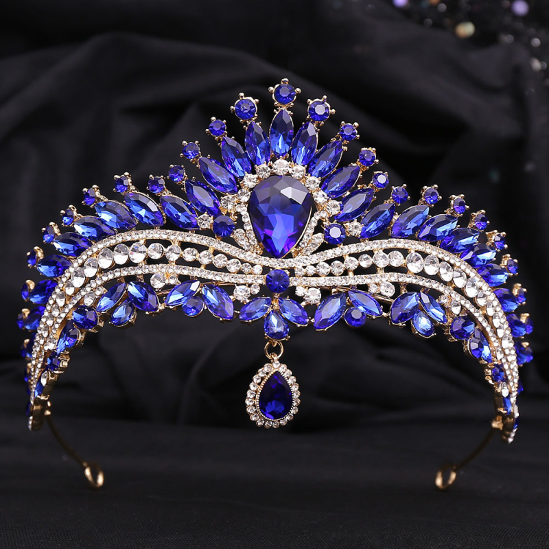 Nevjesta tiara, Korejski stil, Oblik krune, Kristalni ukras, Elektroplatiranje