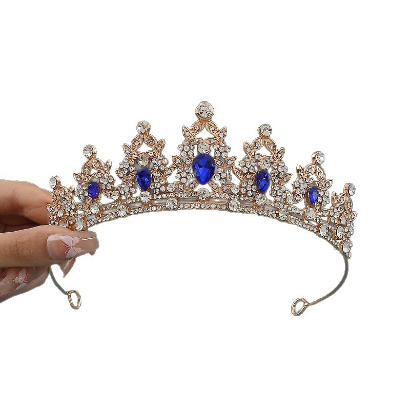 Gyerekeknek szóló fejkoszorú – hercegnő stílusú, ötvözet korona, alkalmas esküvőkre és születésnapokra