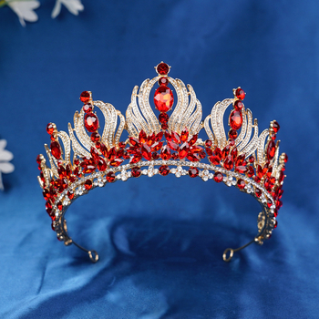Dodaci za glavu – Kruna tiara, legura, s dijamantnim ugradnjama, ženski stil