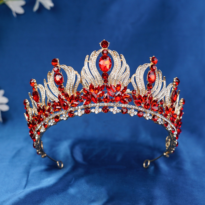 Dodaci za glavu – Kruna tiara, legura, s dijamantnim ugradnjama, ženski stil