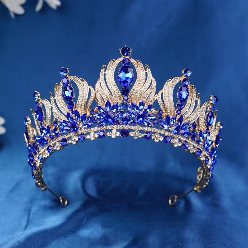 Dodaci za glavu – Kruna tiara, legura, s dijamantnim ugradnjama, ženski stil