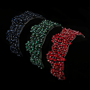 Vjenčana tiara - Barokna legura, 5A kristali, rhinestones i stakleni kristali, elektroplatiranje