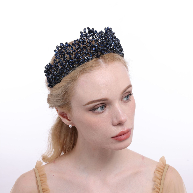 Vjenčana tiara - Barokna legura, 5A kristali, rhinestones i stakleni kristali, elektroplatiranje