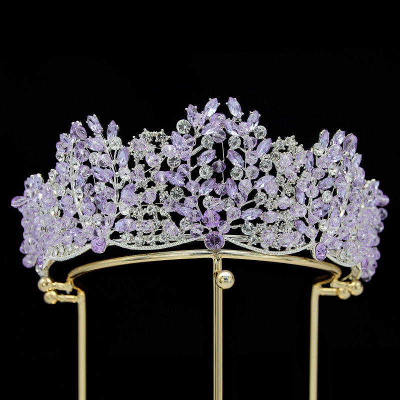 Vjenčana tiara - Barokna legura, 5A kristali, rhinestones i stakleni kristali, elektroplatiranje