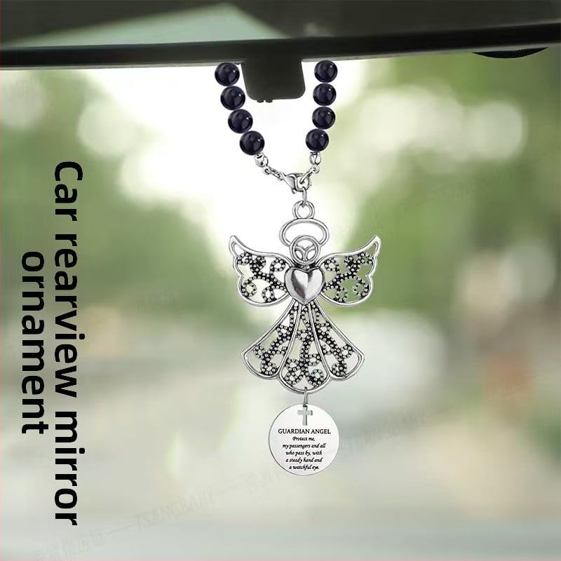 Eņģeļa automašīnas atpakaļskata spoguļa dekora piederums – alloy, electroplating, zīmols Dingsong, modelis: krusts/ krona/ romiešu cipari, stils: personīgā tendence