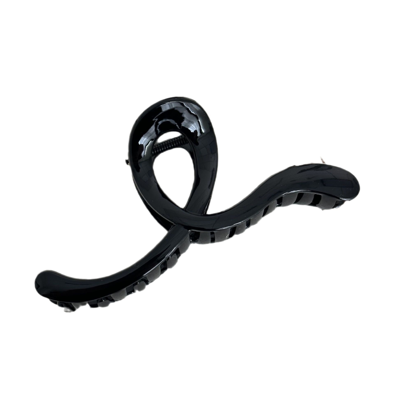 Κλιπ μαλλιών - Cross Wave Grip, Korean-style (Υλικό: Πλαστικό/ρητίνη; Τύπος κλιπ: Grip; Διαδικασία: Χειροποίητο; Μάρκα: Densewell/Mija)