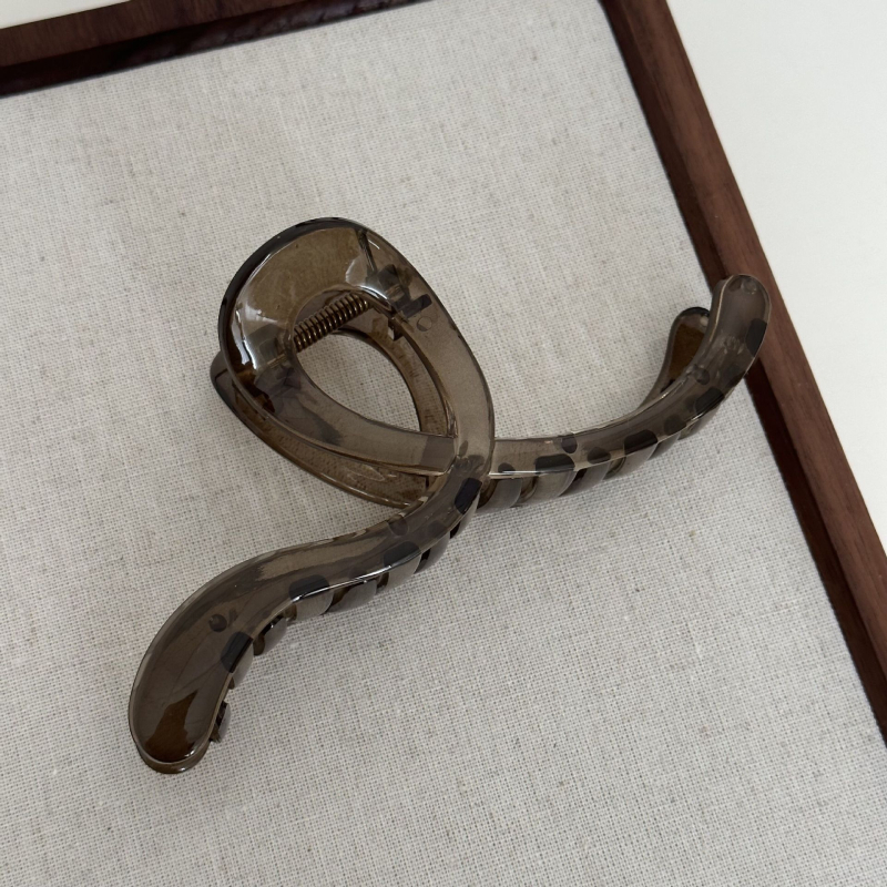 Κλιπ μαλλιών - Cross Wave Grip, Korean-style (Υλικό: Πλαστικό/ρητίνη; Τύπος κλιπ: Grip; Διαδικασία: Χειροποίητο; Μάρκα: Densewell/Mija)