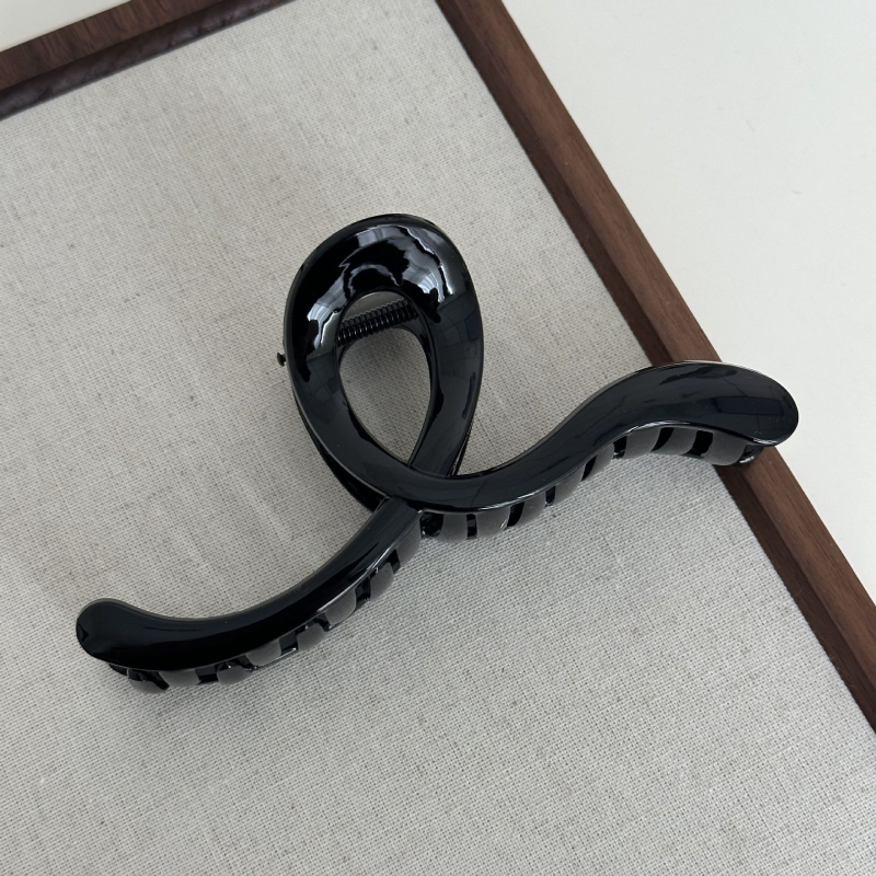 Κλιπ μαλλιών - Cross Wave Grip, Korean-style (Υλικό: Πλαστικό/ρητίνη; Τύπος κλιπ: Grip; Διαδικασία: Χειροποίητο; Μάρκα: Densewell/Mija)