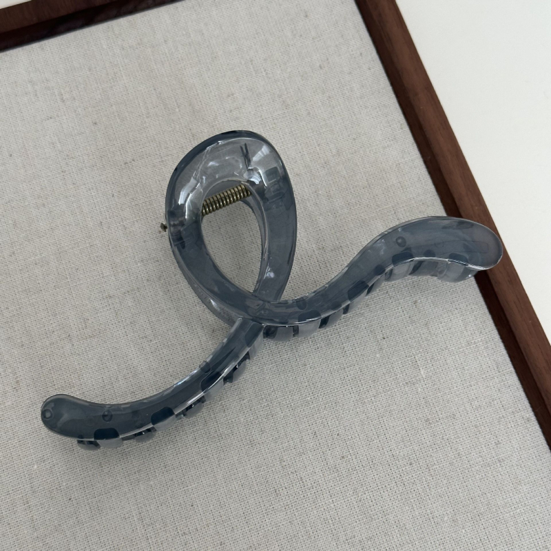 Κλιπ μαλλιών - Cross Wave Grip, Korean-style (Υλικό: Πλαστικό/ρητίνη; Τύπος κλιπ: Grip; Διαδικασία: Χειροποίητο; Μάρκα: Densewell/Mija)