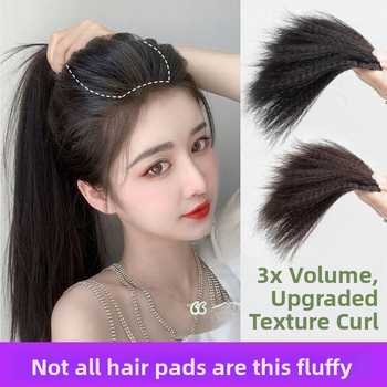 Parukos gabalas, tiesūs plaukai, mišrios šilko plaukai, rankų audimas, kilmė Kinija