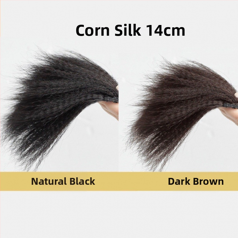 Parukos gabalas, tiesūs plaukai, mišrios šilko plaukai, rankų audimas, kilmė Kinija