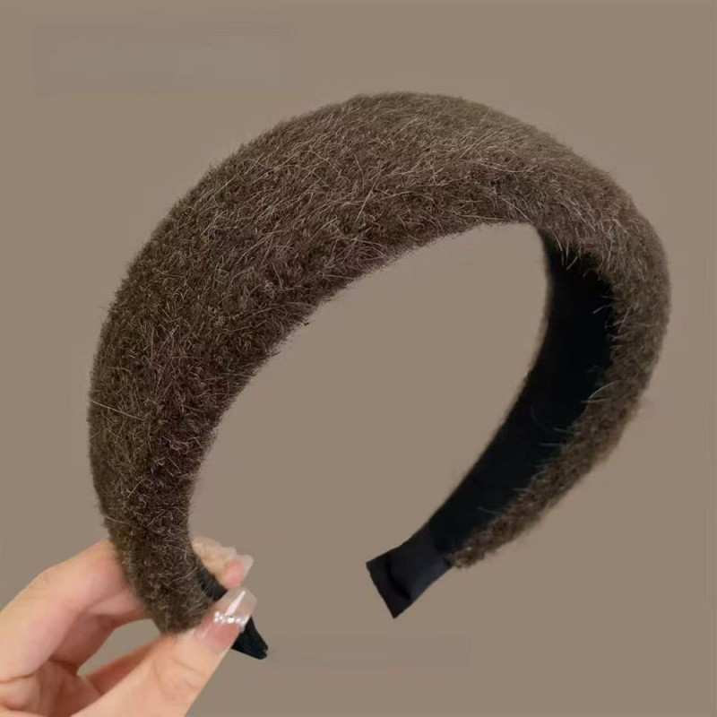 Pliša galvas josla ar mezglu - rokdarbs, sievietēm galvas aksesuārs, izcelsme Yiwu