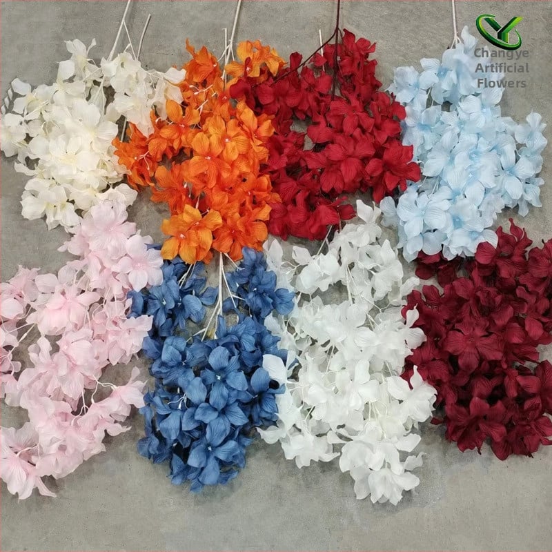 Stropne umjetne cvijeće za svadbene dvorane i hotele | svilenih cvjetova, embosirana obrada, dekor i rekviziti za fotografiju