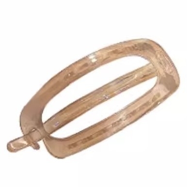 Spona za kosu – Elegantno, minimalističko dizajn; Materijal: plast/smola; Okretni klips; Obrada: pečena boja; Ljeto 2024