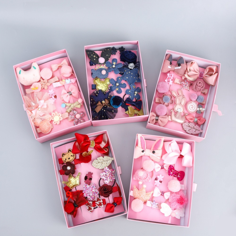 Set za kosu - Kopče Princess Series, elektroplatiranje, plastika/smola