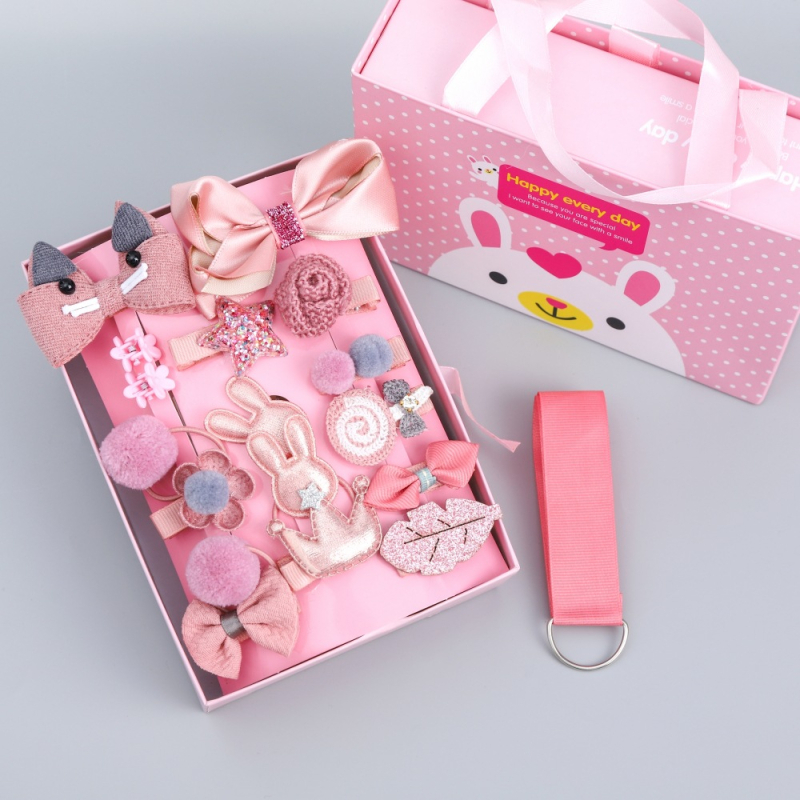 Set de accesorii pentru păr - Princess Series Clips, placare electrolitică, plastic/rășină