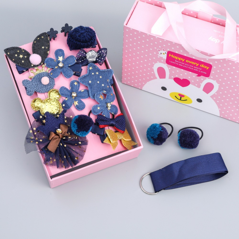 Set de accesorii pentru păr - Princess Series Clips, placare electrolitică, plastic/rășină