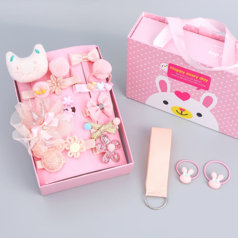 Set de accesorii pentru păr - Princess Series Clips, placare electrolitică, plastic/rășină