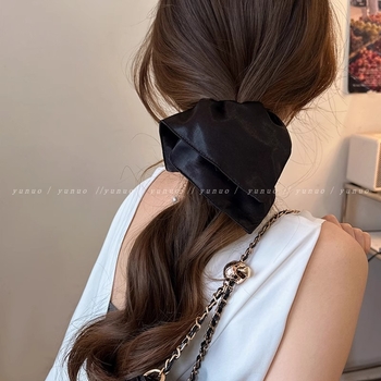 Elastic pentru coadă de cal, Ze system, manual, materiale mixte, stil coreean, elasticitate ridicată, Primăvara 2025