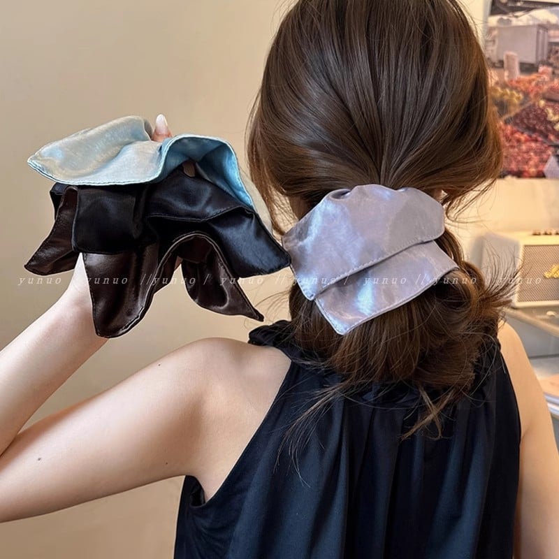 Elastic pentru coadă de cal, Ze system, manual, materiale mixte, stil coreean, elasticitate ridicată, Primăvara 2025