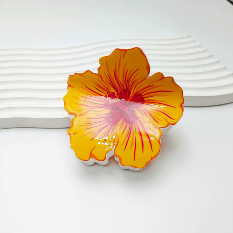 PVC cvjetna kopča za kosu, ručna izrada, za žene, dodatak za glavu