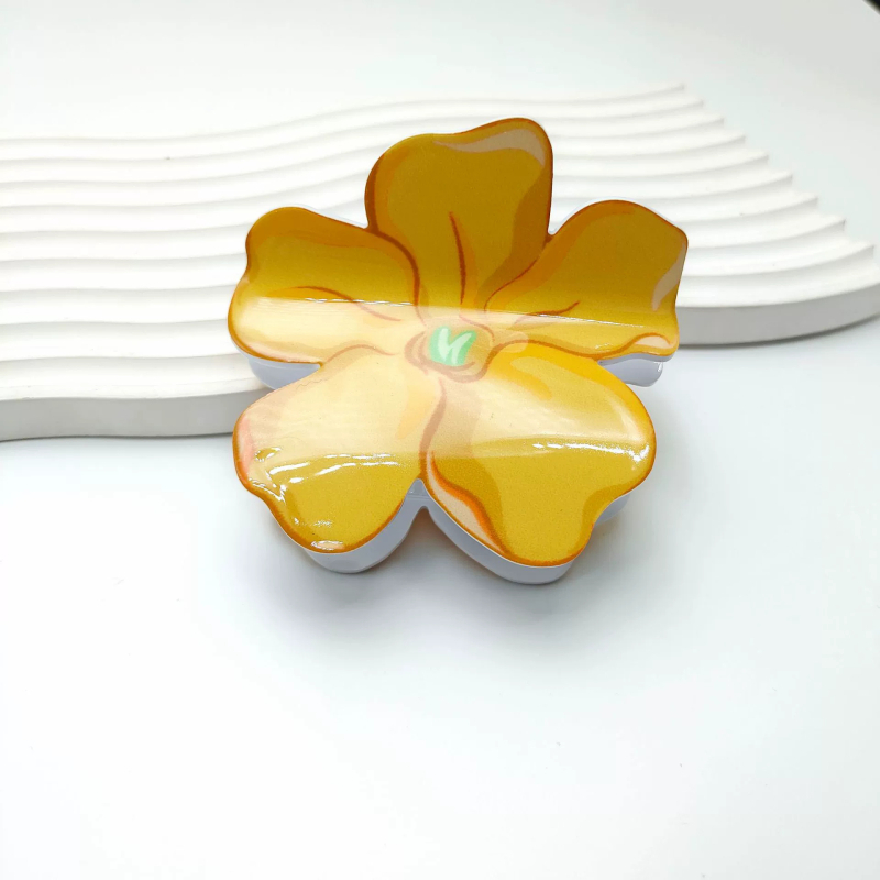 PVC cvjetna kopča za kosu, ručna izrada, za žene, dodatak za glavu