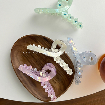 Akrilna kopča za kosu u obliku cvijeta, ručna izrada, korejski stil