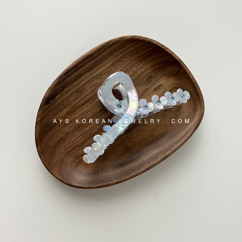 Akrilna kopča za kosu u obliku cvijeta, ručna izrada, korejski stil