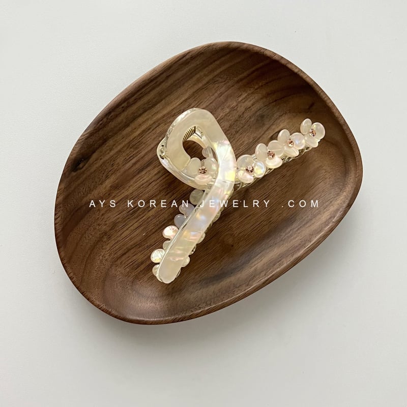 Akrilna kopča za kosu u obliku cvijeta, ručna izrada, korejski stil