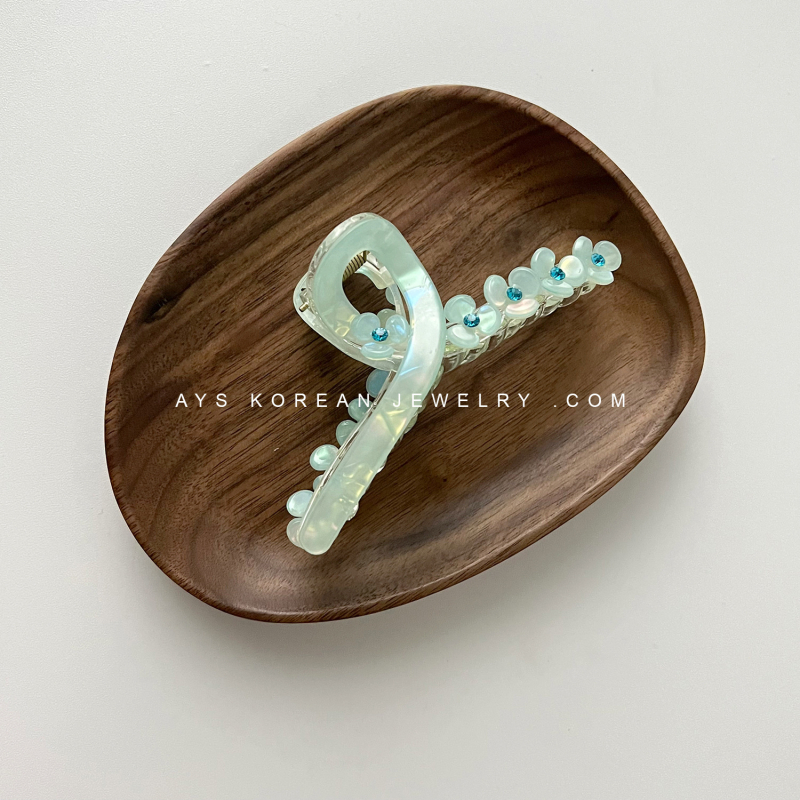 Akrilna kopča za kosu u obliku cvijeta, ručna izrada, korejski stil