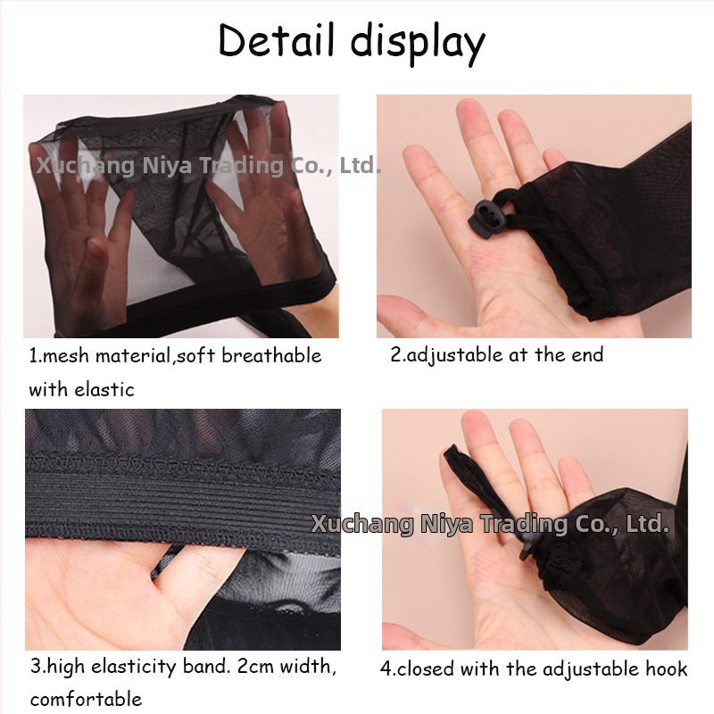 Dreadlock tubová čiapka – sieťová čiapka na vlasy s elastickou páskou, 30 g, značka Xuchang nia