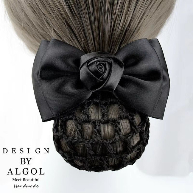 Hair Net и Hairpin за жени - прост аксесоар за коса от плат за оформяне на кок, лято 2025, произход: Джинхуа