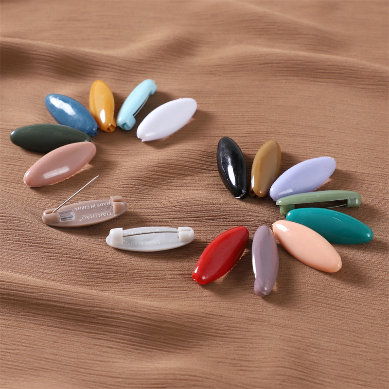 Plastična broš za šál, ženski stil, geometrijski dizajn, premaz pečenim lakom, dekorativno i podesivo