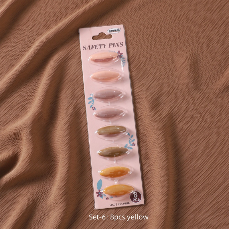 Plastična broš za šál, ženski stil, geometrijski dizajn, premaz pečenim lakom, dekorativno i podesivo