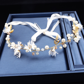 Korea-stiili metallist juukseband lillede kujundusega, elektroplaaditud