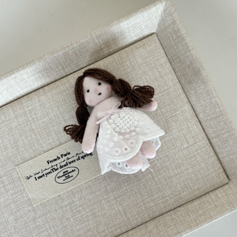 Clamă de păr în stil coreean - sirenă drăguță, împletită, material textil, lucrată manual