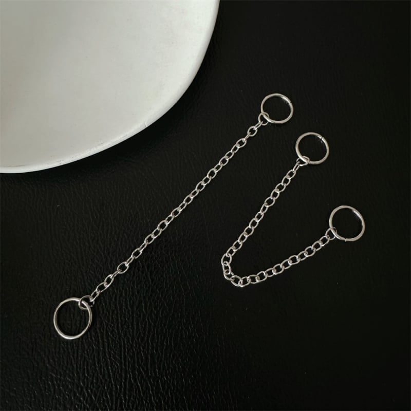 Accesoriu pentru păr din aliaj, stil hip-hop, Dirty Braid, pandantiv cu lanț încrucișat și fluture, placare electrolitică; ambalaj individual