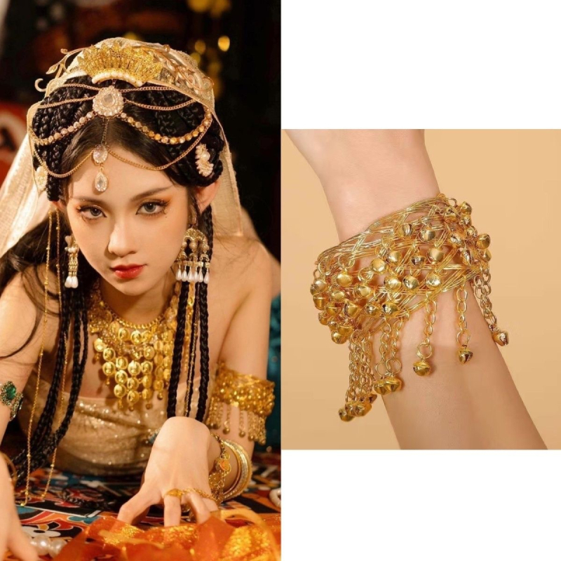 Eksotiline otsmiku juukselint geomeetrilise kujundusega, sõltumatu pakendiga, sobiv reisimälestuseks – peakaunistus