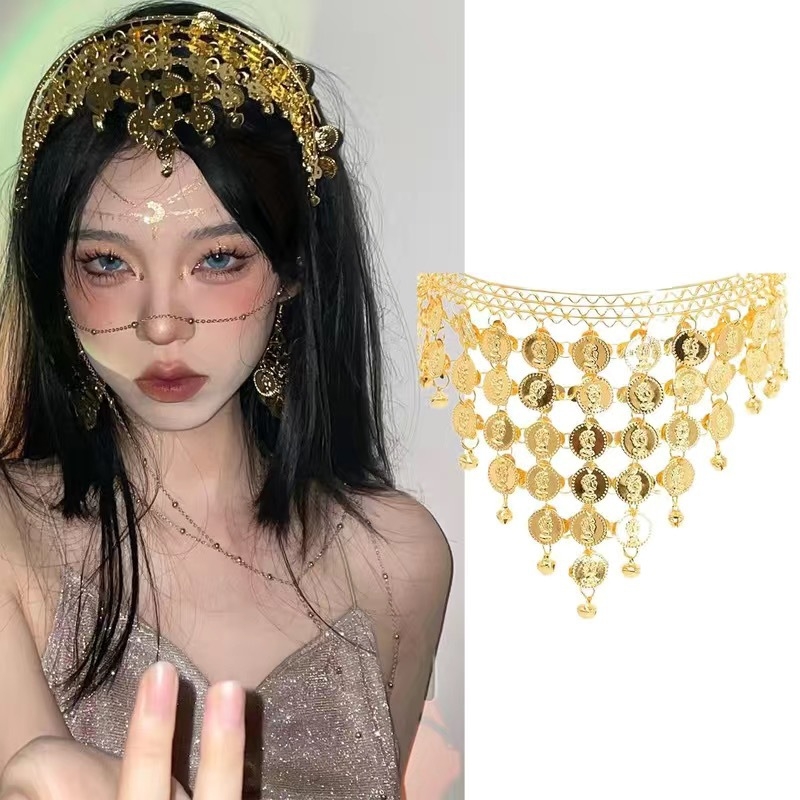 Eksotiline otsmiku juukselint geomeetrilise kujundusega, sõltumatu pakendiga, sobiv reisimälestuseks – peakaunistus