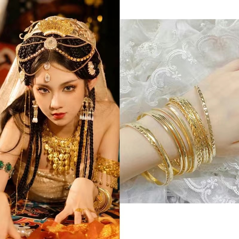 Eksotiline otsmiku juukselint geomeetrilise kujundusega, sõltumatu pakendiga, sobiv reisimälestuseks – peakaunistus