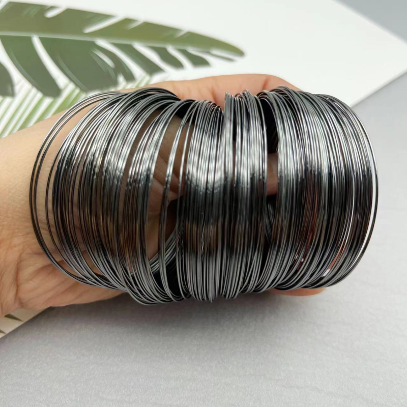 Prsten od memorijskog žice – DIY dodatak za nakit, kompatibilan s perlicama, metalni premaz, ytsp