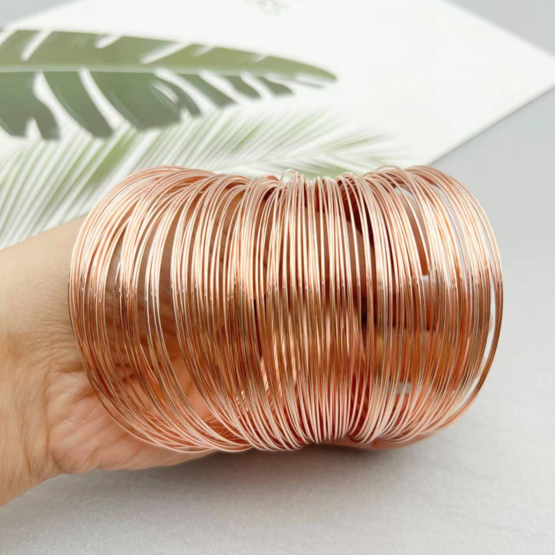 Prsten od memorijskog žice – DIY dodatak za nakit, kompatibilan s perlicama, metalni premaz, ytsp