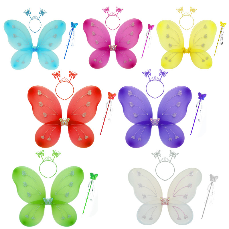 Aripioare de înger pentru costumație, fabricate manual, material: nylon + sârmă de fier, marca Cute pet