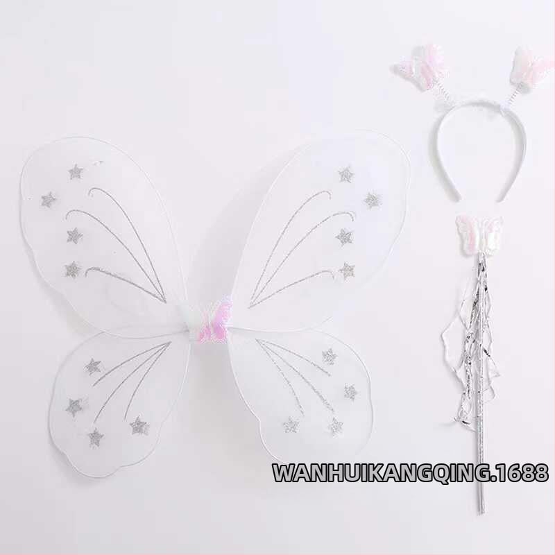 Bērnu eņģeļu spārni uz muguras – Tauriņa spārni uzstāšanās un princeses tēla veidošanai (Vecums 0–3 gadi; Materiāls: Cits; 3C: Elektriska rotaļlieta zem 14 gadiem)