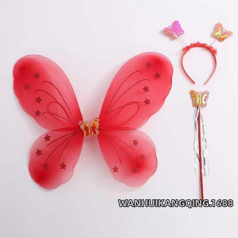 Bērnu eņģeļu spārni uz muguras – Tauriņa spārni uzstāšanās un princeses tēla veidošanai (Vecums 0–3 gadi; Materiāls: Cits; 3C: Elektriska rotaļlieta zem 14 gadiem)