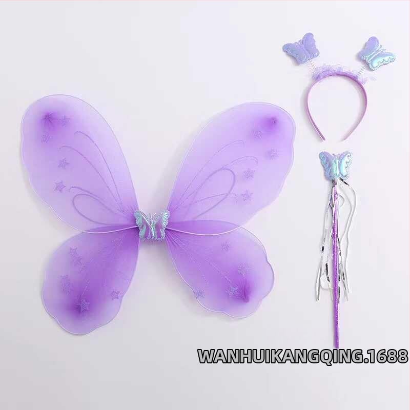 Bērnu eņģeļu spārni uz muguras – Tauriņa spārni uzstāšanās un princeses tēla veidošanai (Vecums 0–3 gadi; Materiāls: Cits; 3C: Elektriska rotaļlieta zem 14 gadiem)